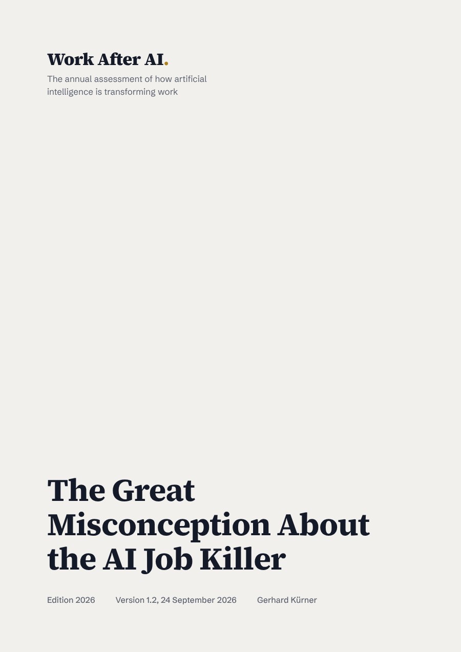 Cover of the Work After AI 2026 report
